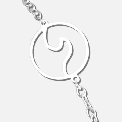 KALA trefarget sølvankerarmbånd